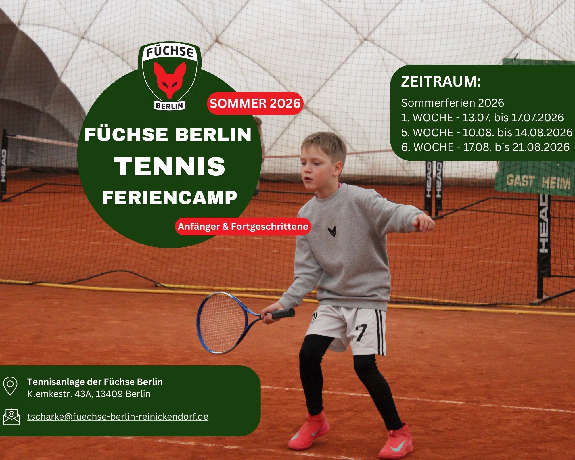 Füchse Berlin Tennis Feriencamp