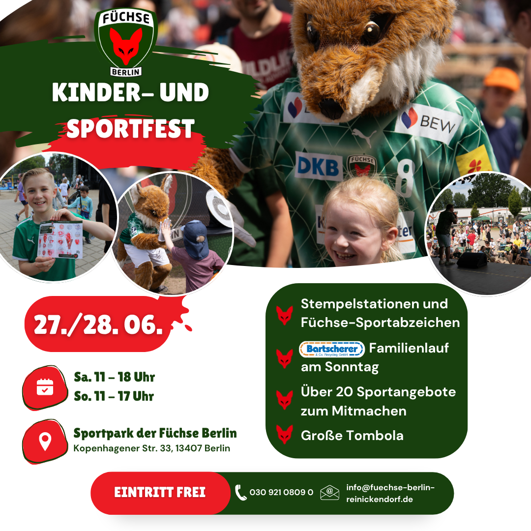 Füchse Berlin Kinder- und Sportfest 2026