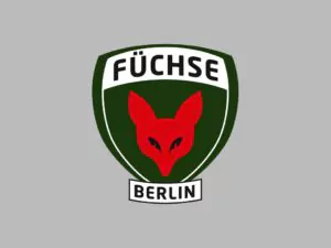 Füchselogo. Der Fuchskopf in rot mit "Füchse Berlin" als Beschriftung im Wappen. An dieser Stelle eingesetzt als Platzhalter.