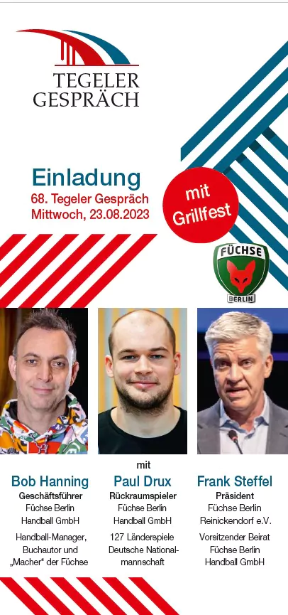 Tegeler Gespräch am 23.08.2023