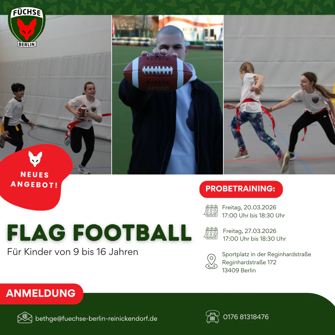 Flag Football bei den Füchsen Berlin!