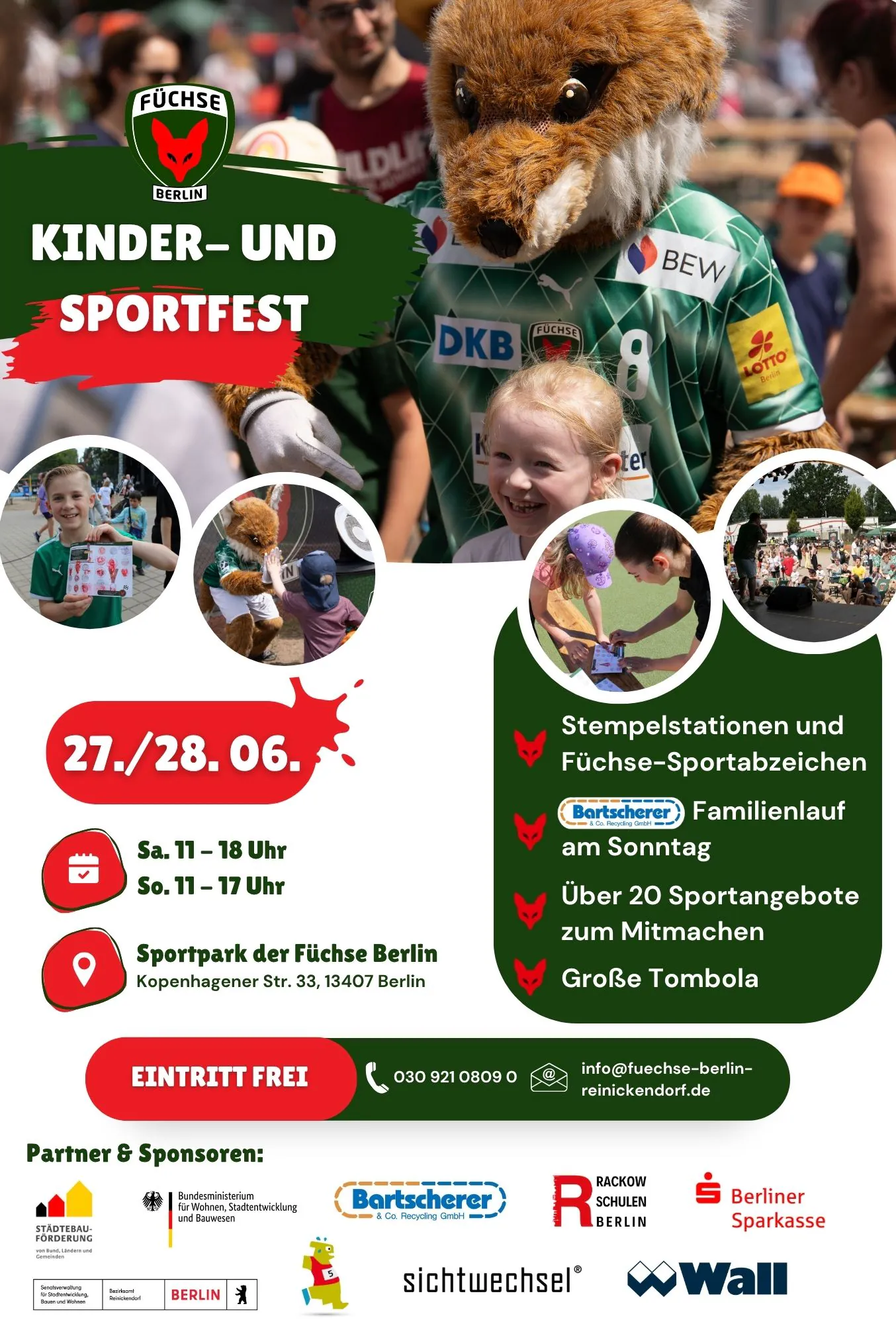 Save the Date: Füchse Berlin Kinder und Sportfest